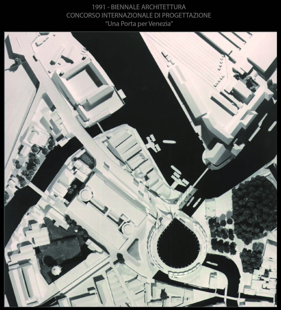 Piazzale Roma_1991 Biennale di Architettura_Concorso internazionale di progettazione "Una porta per Venezia"